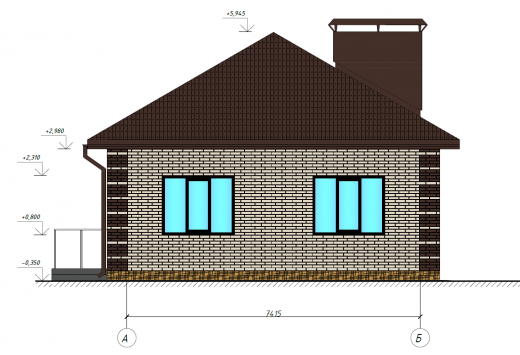 Дом 75,3 кв. м в Костроме (ПБ6)